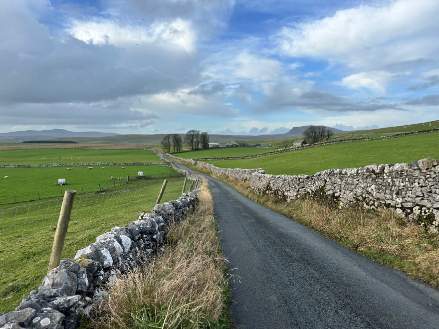 A distant view of one of the three Yorkshire Peaks.
